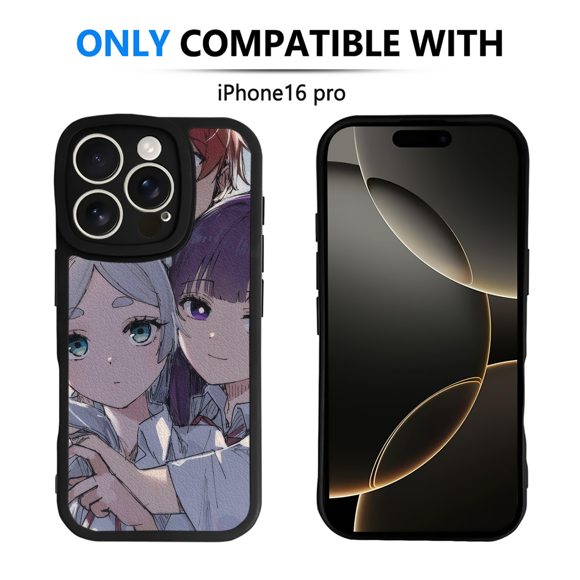 （画像用） 葬送のフリーレン Frieren 【iPhone 16シリーズ対応】シリコンスマホケース（レザー調） 材質：シリコン